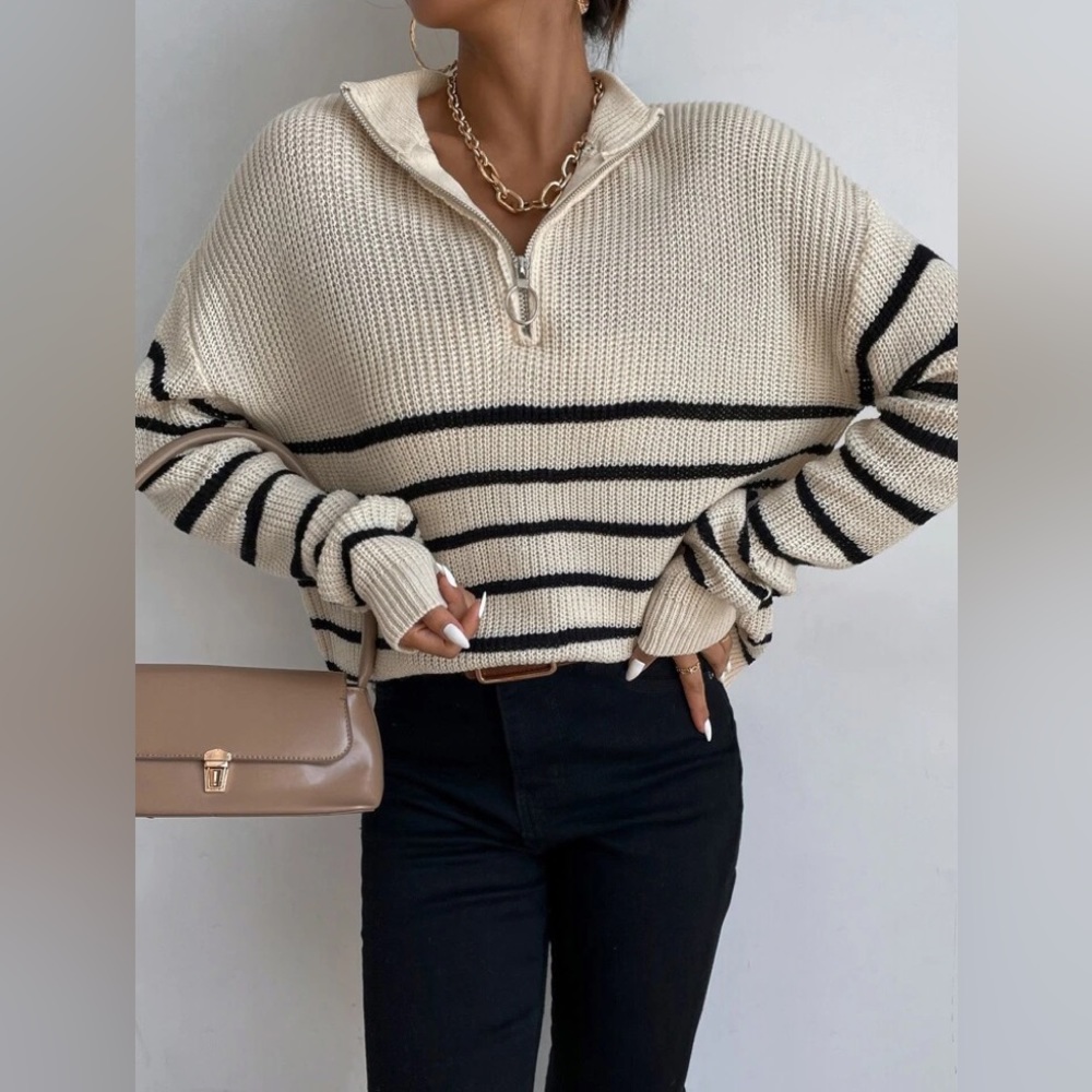 Striped sweater size L